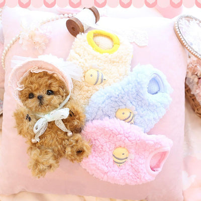 FLAdorepet 3 Packs Teacup Dog Cat XXS Clothes for Chihuahua Yorkie,Winter Warm Fleece Puppy Pet Clothes Sweater Shirt Vest for Mini Newborn Extra Small Dogs (3 Packs, XXS(Pet 1-2LBS))