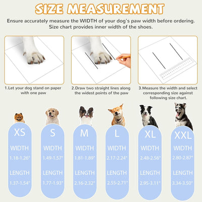 Pet Shoes Suitable for Large and Small Dogs Reflective Strips Anti Slip Paw Protectors Breathable Dog Shoe,Suitable for Outdoor Dog Boots on hot Roads and Snowy Hiking in Winter(4Pcs-S)