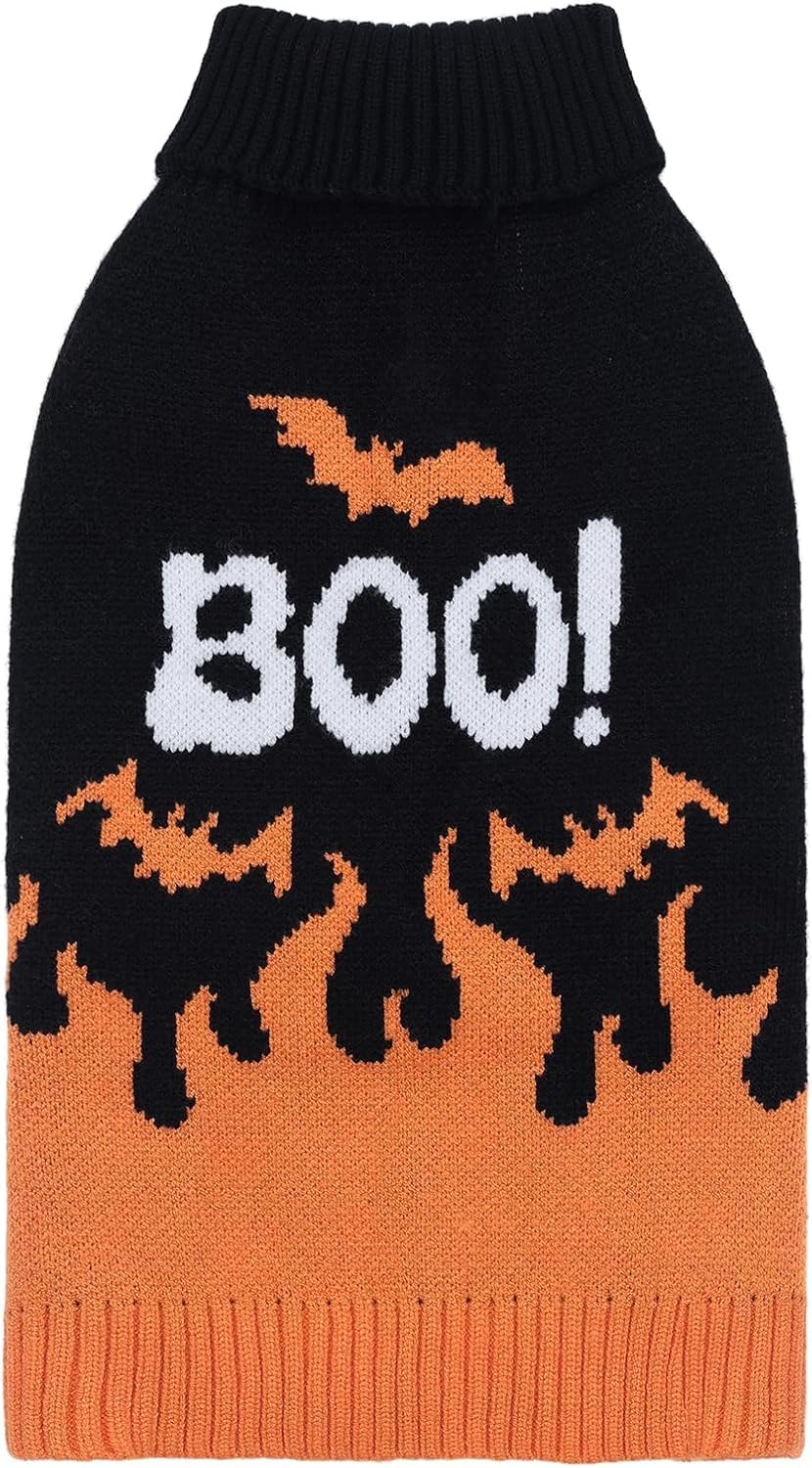 CuteBone Dog Sweater for Small Dogs Pink Pig Knit Puppy Sweater Turtleneck Pet Winter Clothes Cat Apparel with Harness Hole