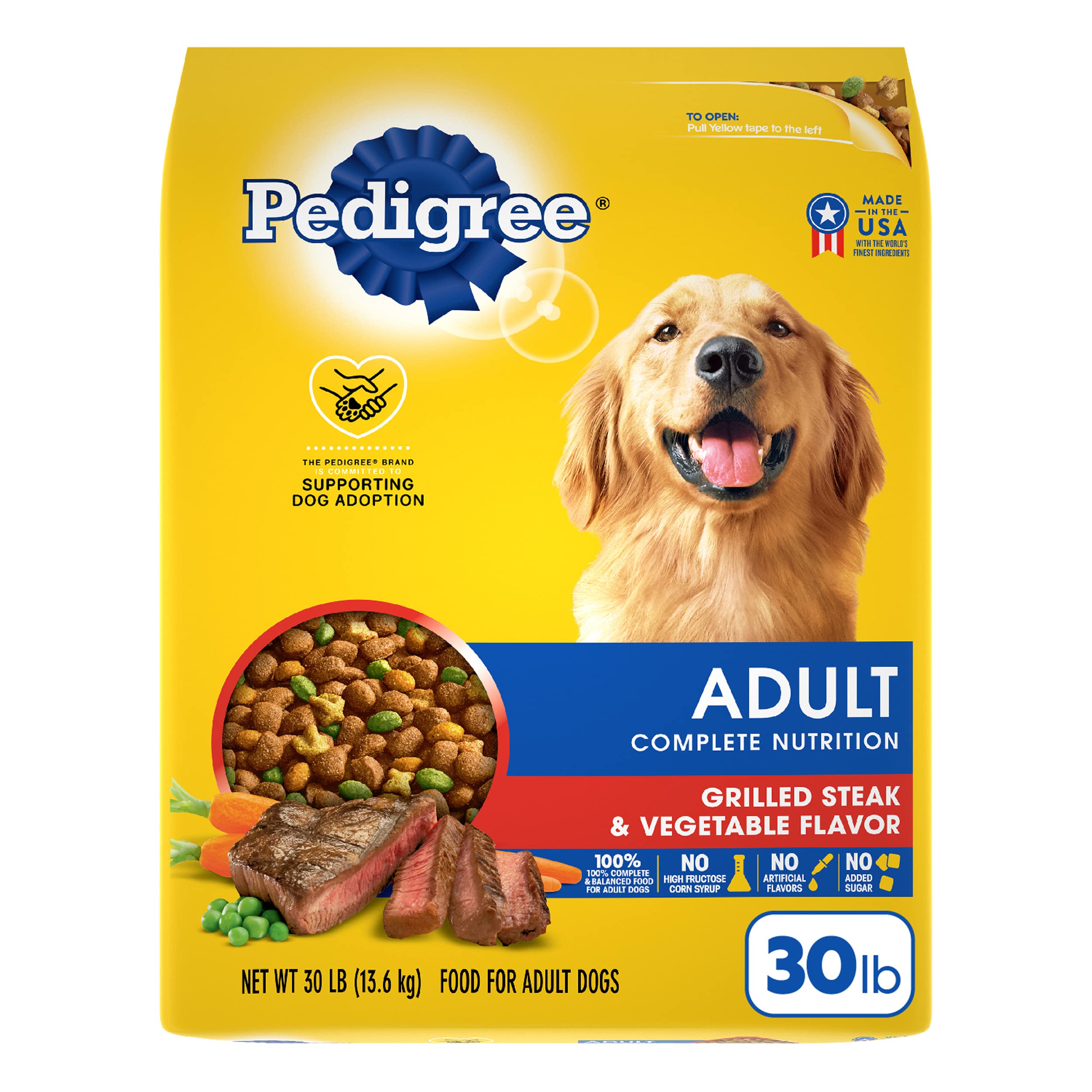 Pedigree Complete Nutrition Adult Dry Dog Food, Roasted Chicken & Vegetable Flavor,18 lb. Bag