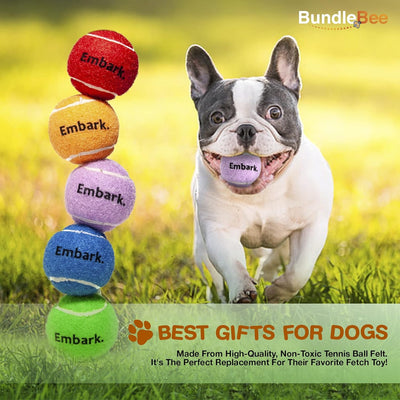 Squeaky Mini Tennis Balls for Small Dogs Puppy - 1.5 Inch - 6 Pack - Dog Toys for Small Dogs, Training Positive Reinforcement, Interactive Fetch Tiny Squeaker Balls for Ball Launcher