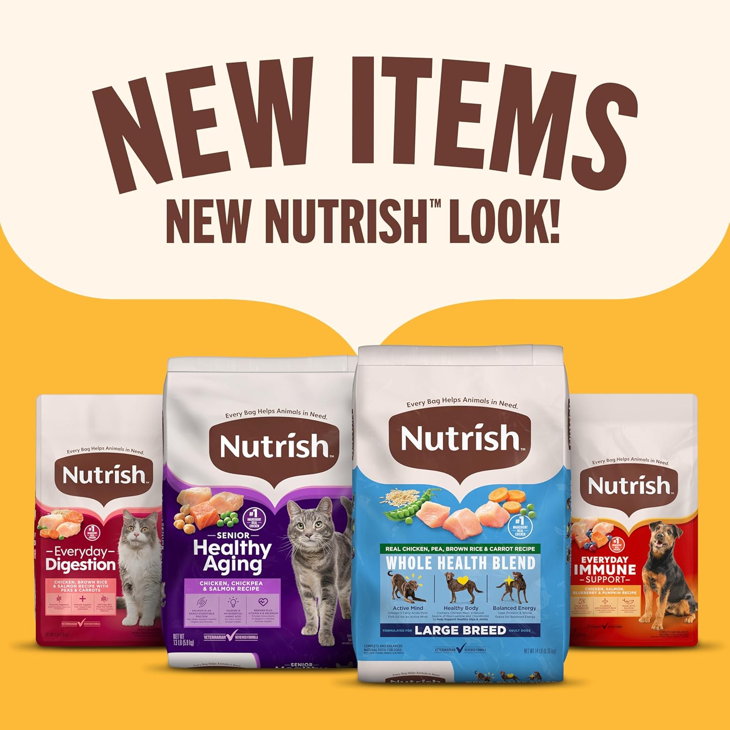 Nutrish Real Chicken & Veggies Recipe Whole Health Blend Dry Dog Food, 14 lb. Bag, Packaging May Vary (Rachael Ray)