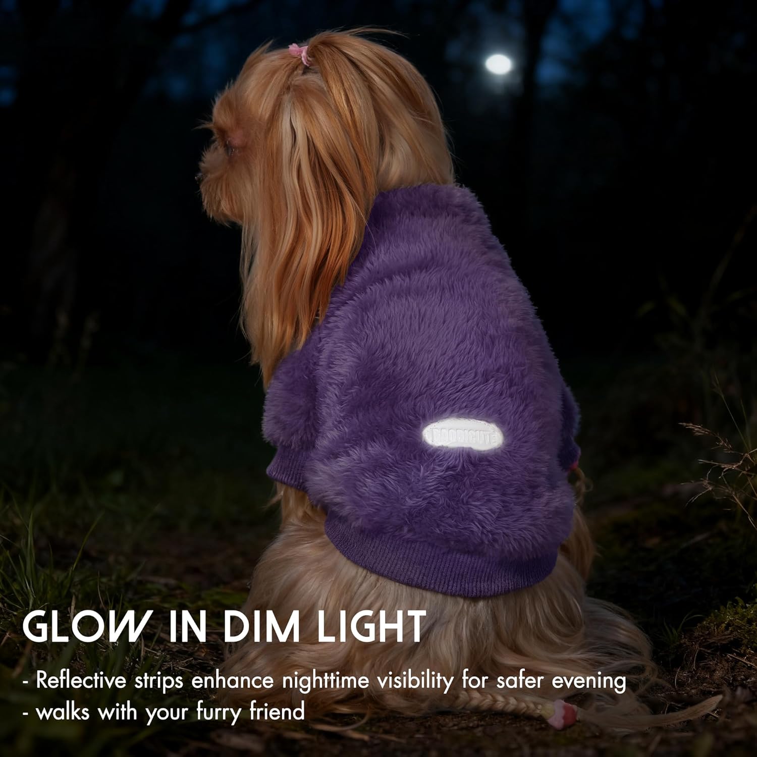 3 Pack Dog Sweater Clothes for Small Dogs Girls Boys with Reflective Strip Small Dog Sweaters Coat Soft Warm Pet Puppy Clothes Sweater (Pink+Purple+Peach, L)