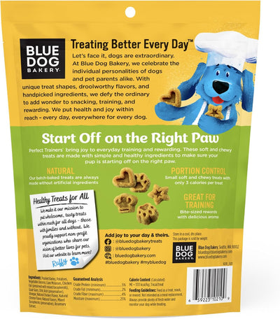 Blue Dog Bakery Natural Dog Treats, Perfect Trainers, Low Calorie Dog Training Treats, Chicken & Cheese Flavor, 6oz, 1 Count