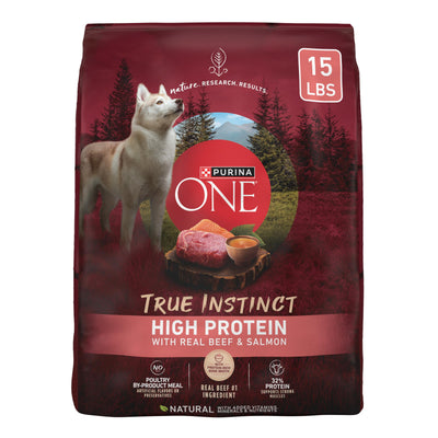 Purina ONE True Instinct With A Blend Of Real Turkey and Venison Dry Dog Food - 15 lb. Bag