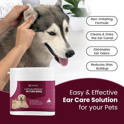 3-in-1 Pet Wipes for Dogs & Cats – Hypoallergenic Eye, Ear & Teeth Cleaning Wipes – 100 Eye Wipes, 50 Ear & 50 Teeth Wipes – Gently Remove Tear Stains, Ear Wax, Plaque, Dirt & Bad Breath