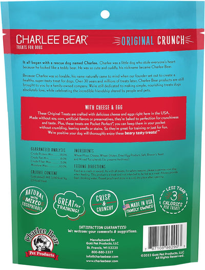 Charlee Bear Dog Treat, 16-Ounce, Cheese/Egg