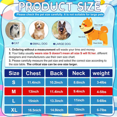Frienda 6 pcs Dog Dresses Girls Dog Clothes Floral Cute Princess Bowknot Puppy Dresses Pet Cat Clothes Skirts Rosette Summer Outfits Apparel for Chihuahua Yorkies Female Small Cat Pets Kitten(M)