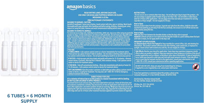 Amazon Basics Flea and Tick Topical Treatment for Medium Dogs (23-44 Pounds), 6 Count (Previously Solimo)