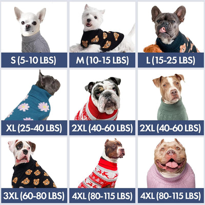 Spark Paws Christmas Dog Sweater – Ultra Soft Holiday Knit Sweater for Small, Medium & Large Dogs, Cute Pet Sweater for French Bulldogs & Big Dogs, Easy Potty V Cut Design Jacket - (Polar Bear, 3XL)
