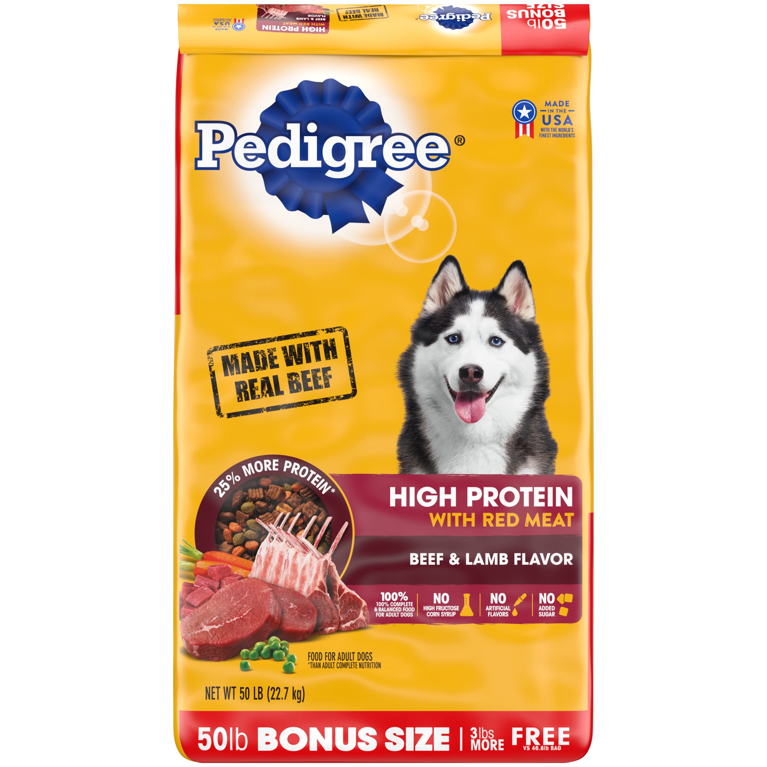 Pedigree Complete Nutrition Adult Dry Dog Food, Roasted Chicken & Vegetable Flavor,18 lb. Bag