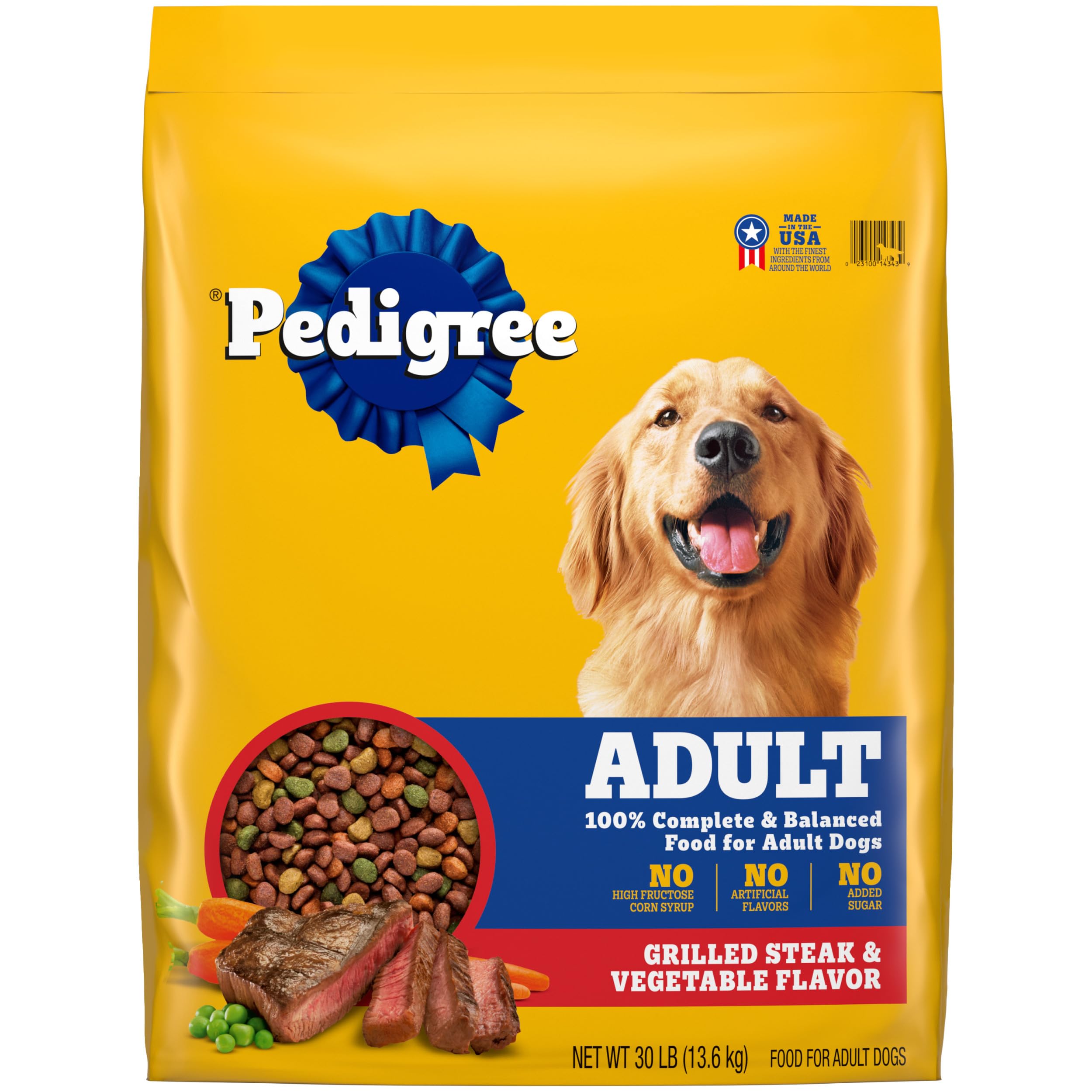 Pedigree Complete Nutrition Adult Dry Dog Food, Roasted Chicken & Vegetable Flavor,18 lb. Bag