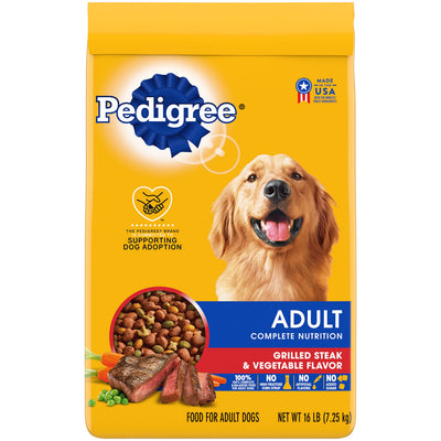 Pedigree Complete Nutrition Adult Dry Dog Food, Roasted Chicken & Vegetable Flavor,18 lb. Bag