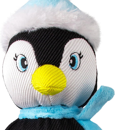 KONG Holiday Wubba Dog Toy – with Long Floppy Tails, Squeaker for Tugging, Fetching & Shaking Fun (Penguin)
