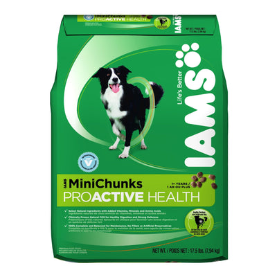 IAMS Proactive Health Minichunks Adult Dry Dog Food with Real Chicken and Whole Grains, 7 lb. Bag