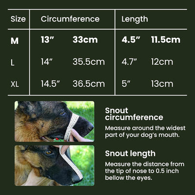 BRONZEDOG Wire Dog Muzzle German Shepherd for Medium Large Dogs Adjustable Durable Metal Basket for Biting Chewing Barking (M)
