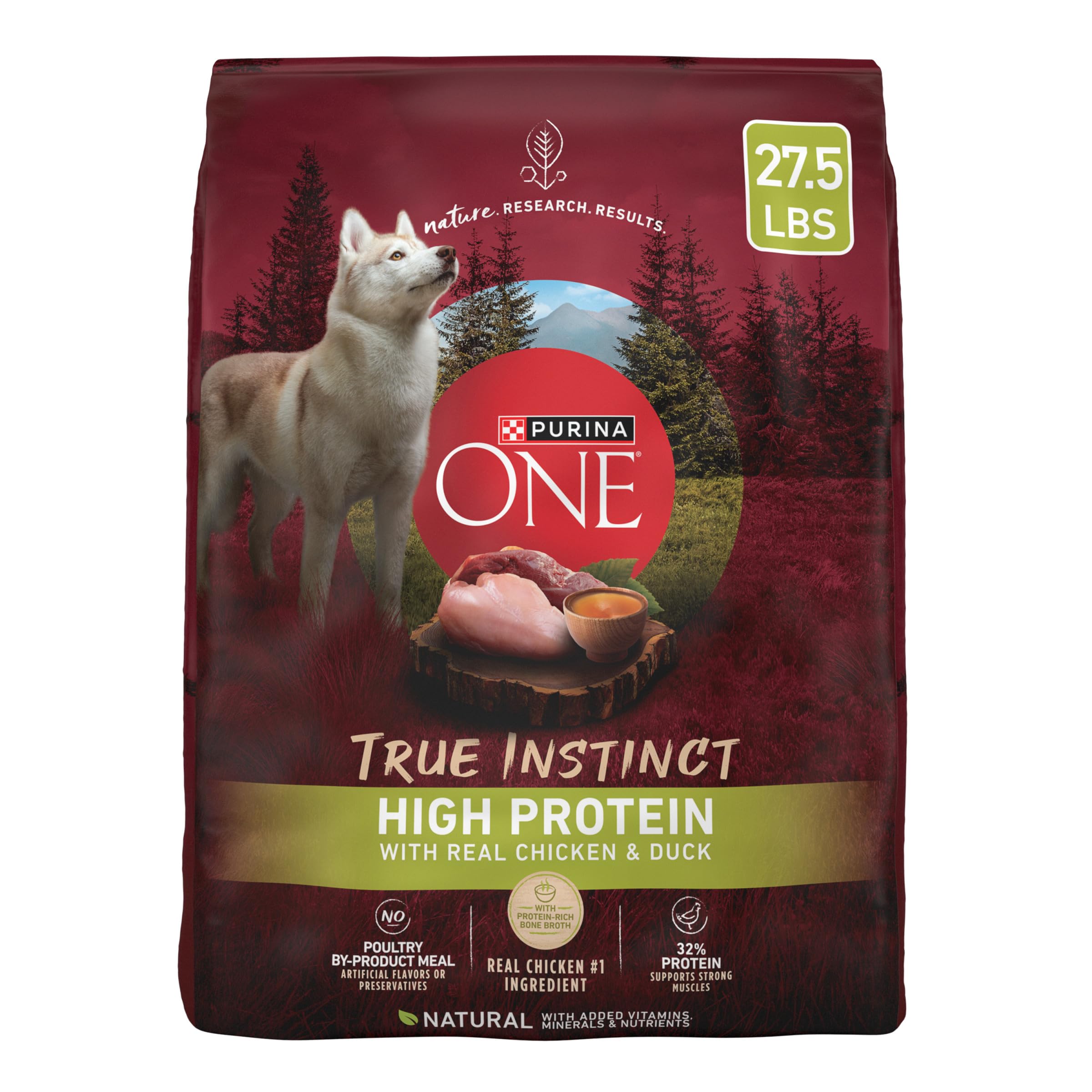 Purina ONE True Instinct With A Blend Of Real Turkey and Venison Dry Dog Food - 15 lb. Bag