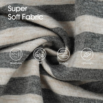 IECOii 2 Packs Dog Shirt for Large Dogs | Striped Pullover Shirts with Sleeve, Breathable Soft Pajamas for Giant Breeds - Great Dane/Doberman, Keep Warm in Spring Fall, Grey Stripe+Grey, 4XL