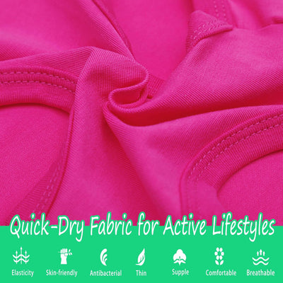 Paiaite Dog Clothes Fashionable Sleeveless Pet Vest: 'Little Miss Sassy' Printed Cotton Dog Shirt, Ideal for Small, Medium, and Large Breeds, Ensuring Comfort and Breathability Rose Red XS