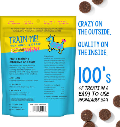 Crazy Dog Train-Me! Training Reward Mini Dog Treats , 4 Ounce (Pack of 1)