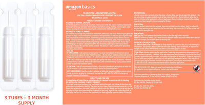 Amazon Basics Flea and Tick Topical Treatment for Small Dogs (5-22 pounds), 3 Count (Previously Solimo)