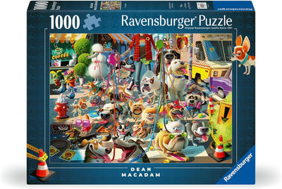 Ravensburger The Dog Walker Puzzle - 1000 Piece Jigsaw | Handcrafted in Germany | Perfect Interlocking Fit | Featuring Artwork by Dean Macadam