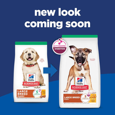 Hill's Science Diet Puppy, Large Breed Puppy Premium Nutrition, Dry Dog Food, Chicken & Brown Rice, 15.5 lb Bag