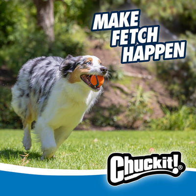 Chuckit! Dog Balls - Interactive Dog Toys, High-Bounce Fetch Ball, Floating Ultra and Rugged Balls, Durable - Size Medium, 2.5-inch Diameter, Set of 3