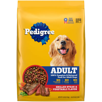 Pedigree Complete Nutrition Adult Dry Dog Food, Roasted Chicken & Vegetable Flavor,18 lb. Bag