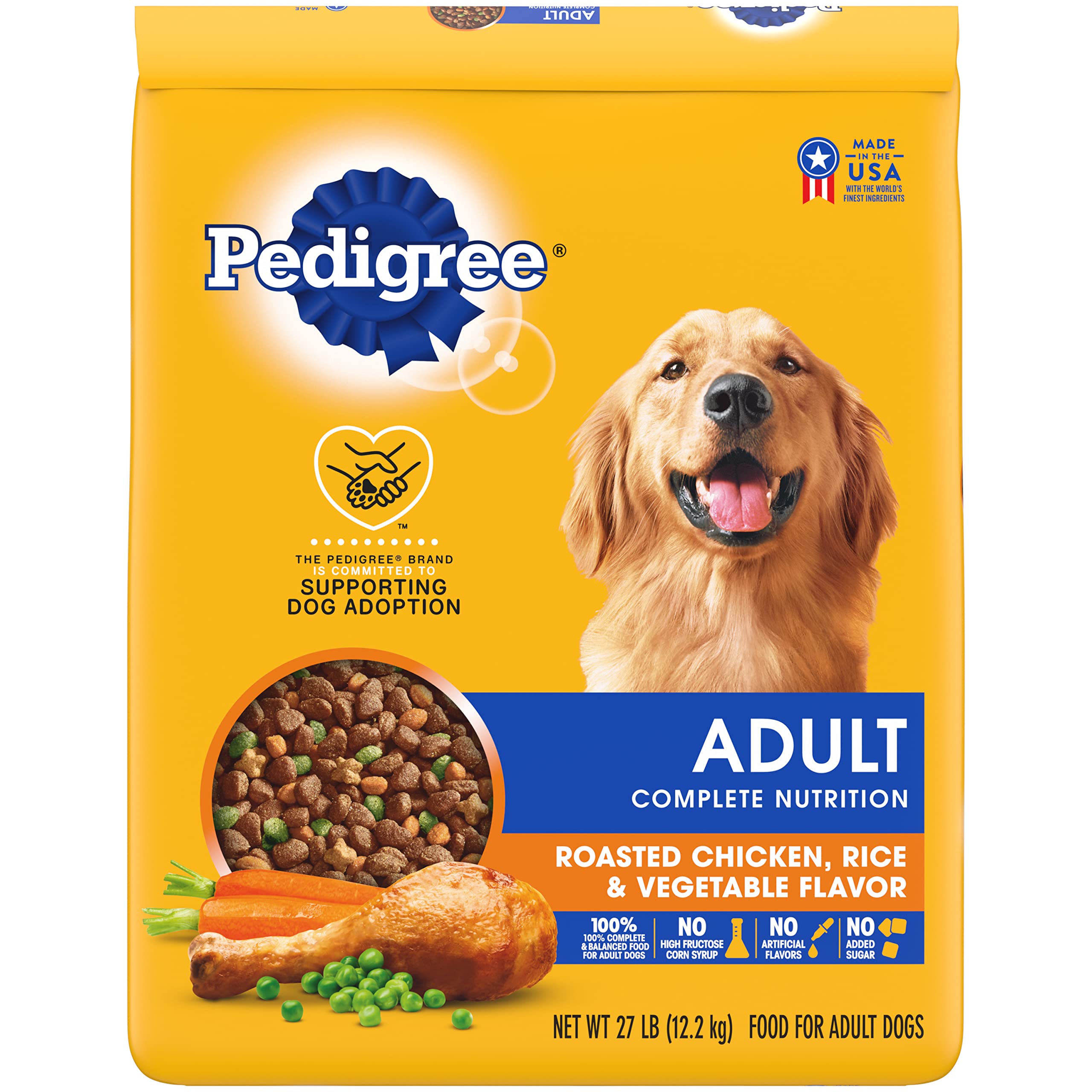 Pedigree Complete Nutrition Adult Dry Dog Food, Roasted Chicken & Vegetable Flavor,18 lb. Bag