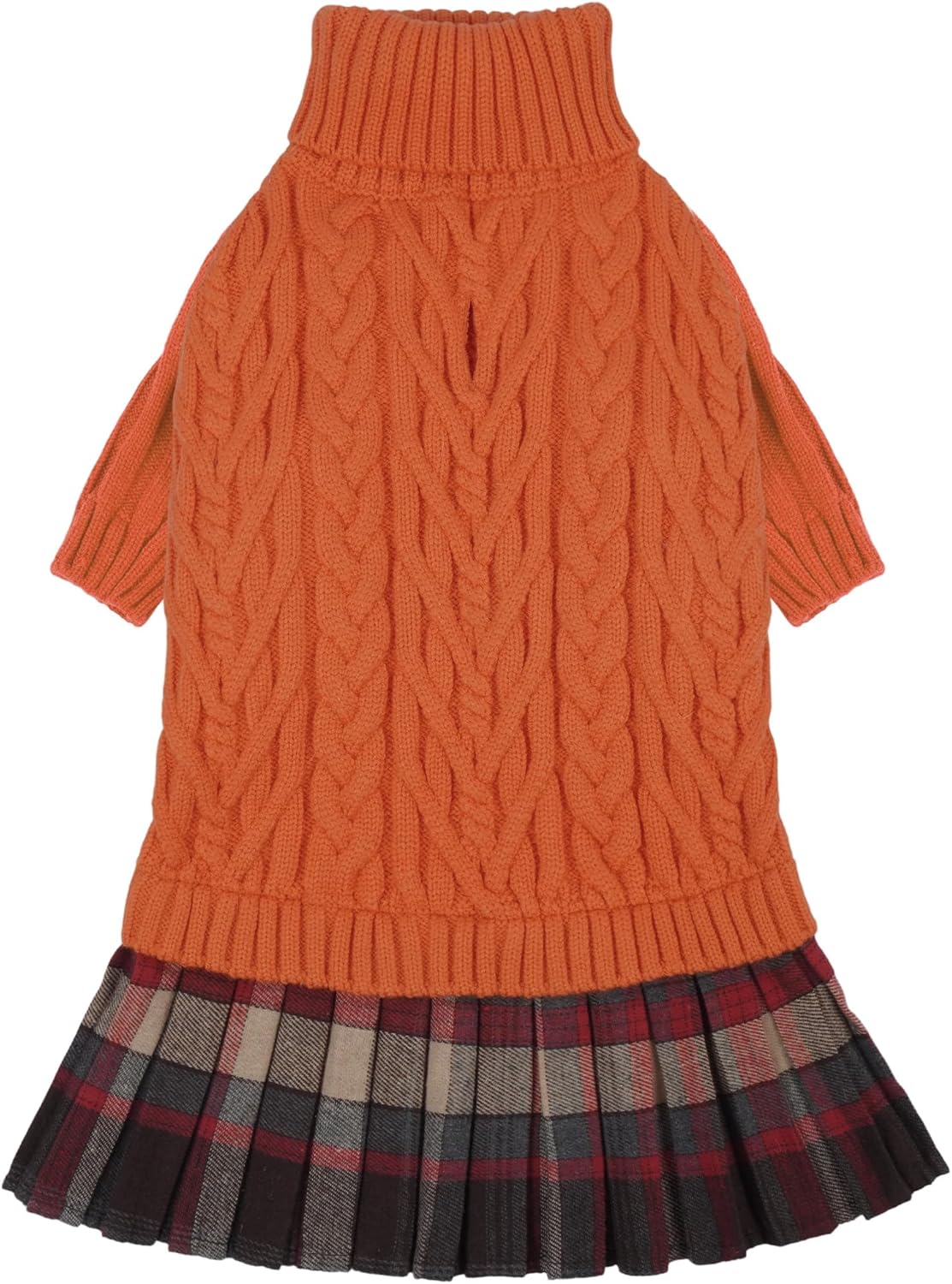 IECOii Big Girl Dog Sweater Dress, Cable Knit Sweater for Extra Large Dogs Girl,Purple,4XL, Cute Dog Warm Dress for Fall Winter, Good Stretcy Fit Knitwear for Giant Breed Dogs Female Indoor & Outdoor