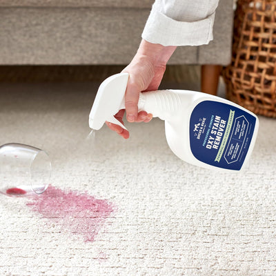 Rocco & Roxie Supply Co. Oxy - Removedor de manchas - Spray limpiador de alfombras alimentado por oxígeno, limpiador de manchas para tapicería, sofá, lavandería, alfombra, ropa, asiento de automóvil,