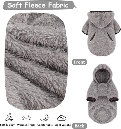 Dog Hoodie Dog Sweater Dog Winter Clothes for Small Dogs Boy Girl Pet Hoodies for Dogs Cold Weather Dog Coats Fall Dog Sweatshirt for Chihuahua Yorkie Cat Sweater Dog Costumes