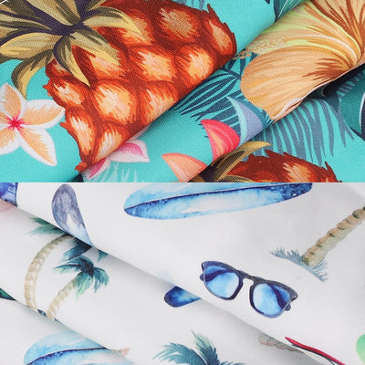 2 Pack Dog Shirt for Small Dogs - Cute Puppy Hawaiian Short Sleeve Beach T-Shirt Summer Funny Pineapple Pattern Dog Cool Sweatshirts Lightweight and Breathable Dog Clothes