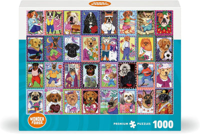 Wonder Forge Dandy Dogs 1000 Piece Jigsaw Puzzle for Adults | Unique, Perfectly-Fitting Pieces | Fun, Vibrant Imagery | Amazon Exclusive