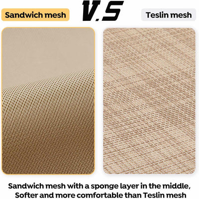 Veehoo Cooling Elevated Dog Bed, Durable Raised Pet Bed with Washable & Breathable Sandwich Mesh, No-Slip Feet, Outdoor Dog Bed, Portable Dog Cots Bed for Indoor & Outdoor, 41" x 27", Brown, CWC2439A