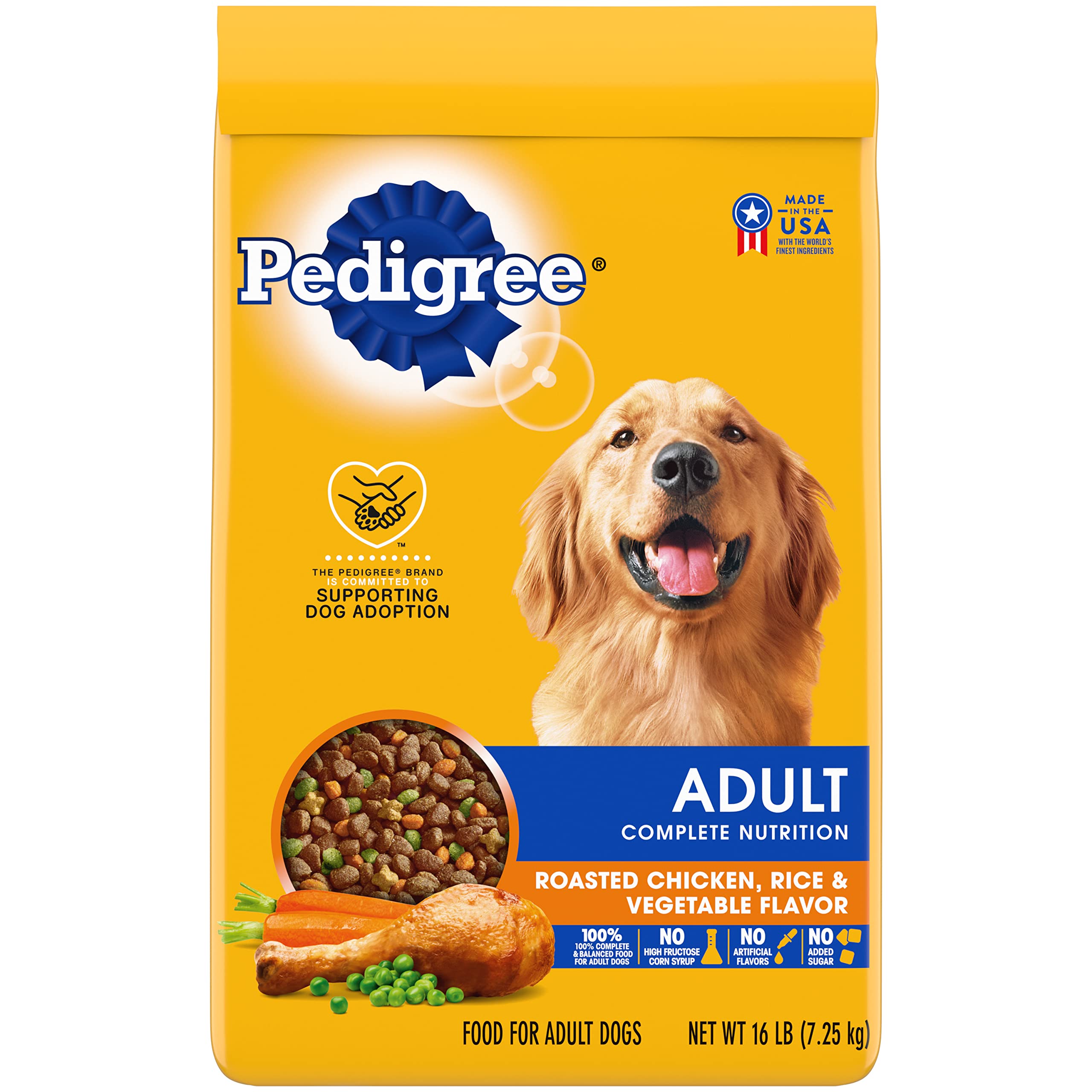 Pedigree Complete Nutrition Adult Dry Dog Food, Roasted Chicken & Vegetable Flavor,18 lb. Bag
