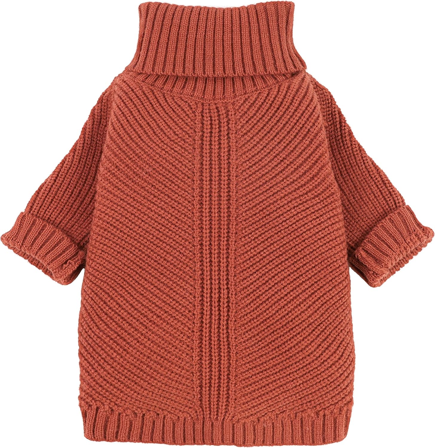 Fitwarm Thermal Knitted Dog Sweater Doggy Winter Coat Pet Clothes Doggie Turtleneck Jacket Puppy Outfits Cat Sweatsuit Sage Green Medium