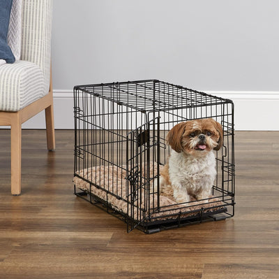 MidWest Homes for Pets Newly Enhanced Single & Double Door iCrate Dog Crate, Includes Leak-Proof Pan, Floor Protecting Feet, Divider Panel & New Patented Features
