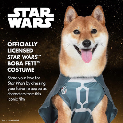 Boba Fett Dog Costume - Extra Large, Officially Licensed Star Wars Halloween Costume