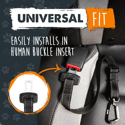 Mighty Paw Dog Seat Belt for Car - Safe Distraction Free Driving, Heavy-Duty Design with Aviation Grade Aluminum Carabiner, Adjustable Dog Seatbelt Harness for Small, Medium and Large Pets