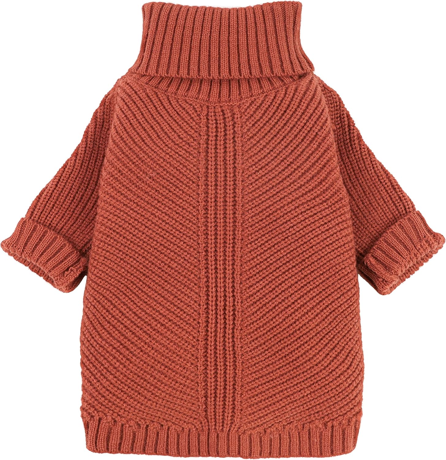 Fitwarm Thermal Knitted Dog Sweater Doggy Winter Coat Pet Clothes Doggie Turtleneck Jacket Puppy Outfits Cat Sweatsuit Sage Green Medium