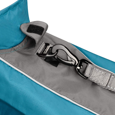 Embark Adventure Dog Raincoat - Lightweight, Reflective Waterproof Rain Jacket for Dogs Jacket - Small Blue